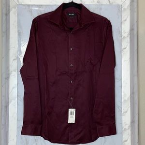 NWT Men’s DKNY Burgundy slim fit dress shirt
